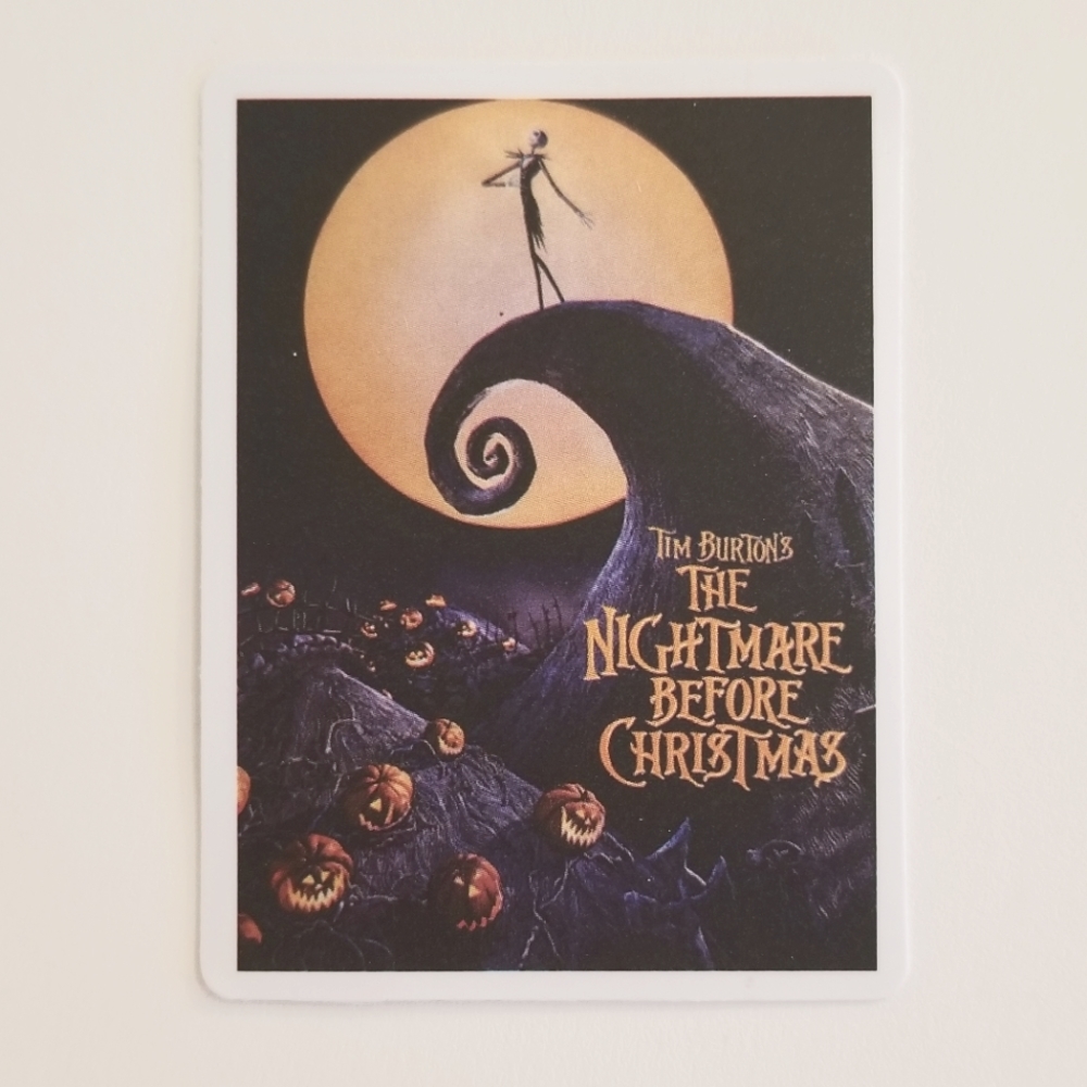 10/$10 The Nightmare Before Christmas Movie Poster Sticker